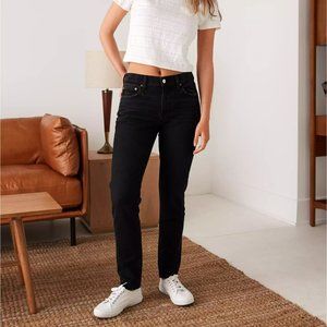 American Eagle | High-rise Stretch Skinny Black Jean | Size 0